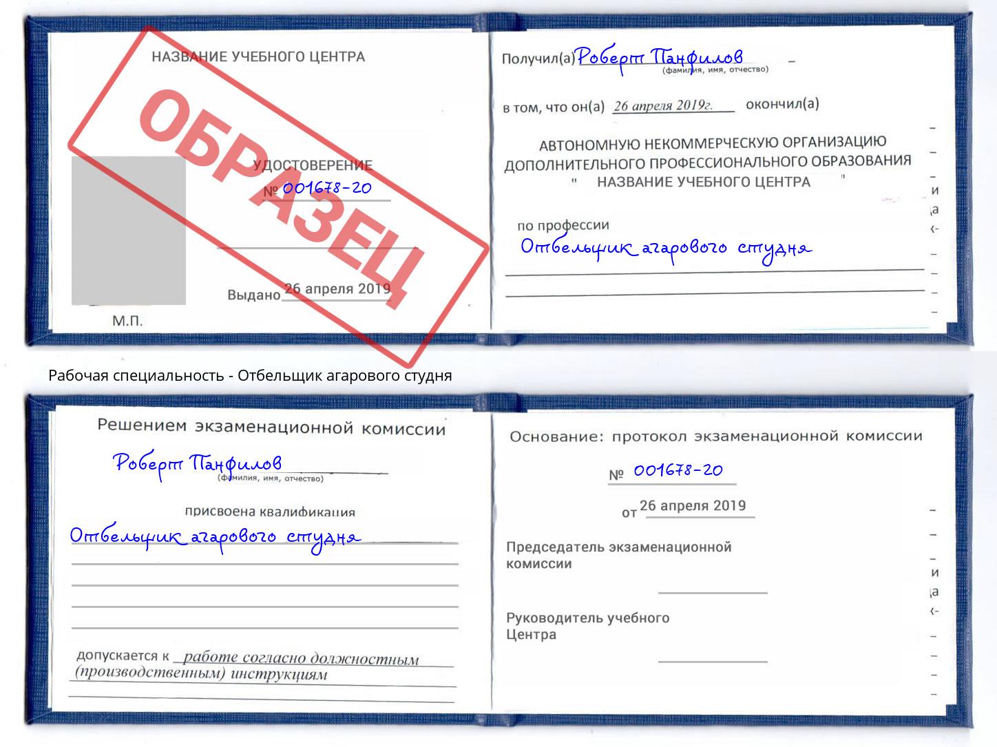 Отбельщик агарового студня Камышин