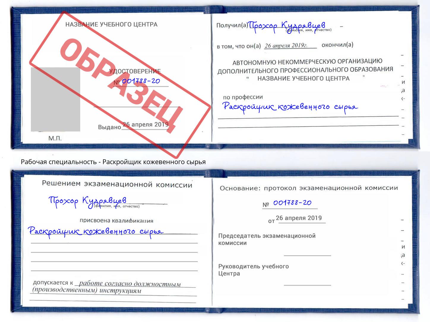 Раскройщик кожевенного сырья Камышин